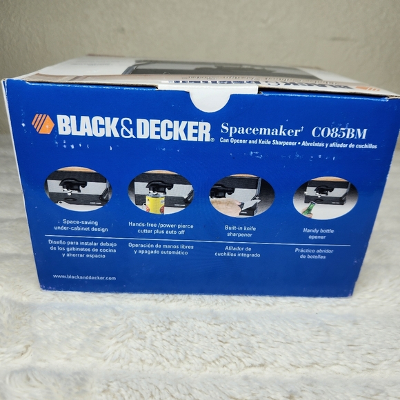 Black & Decker CO85BM Spacemaker Can Opener Black/Brushed Metal - Picture 5 of 8